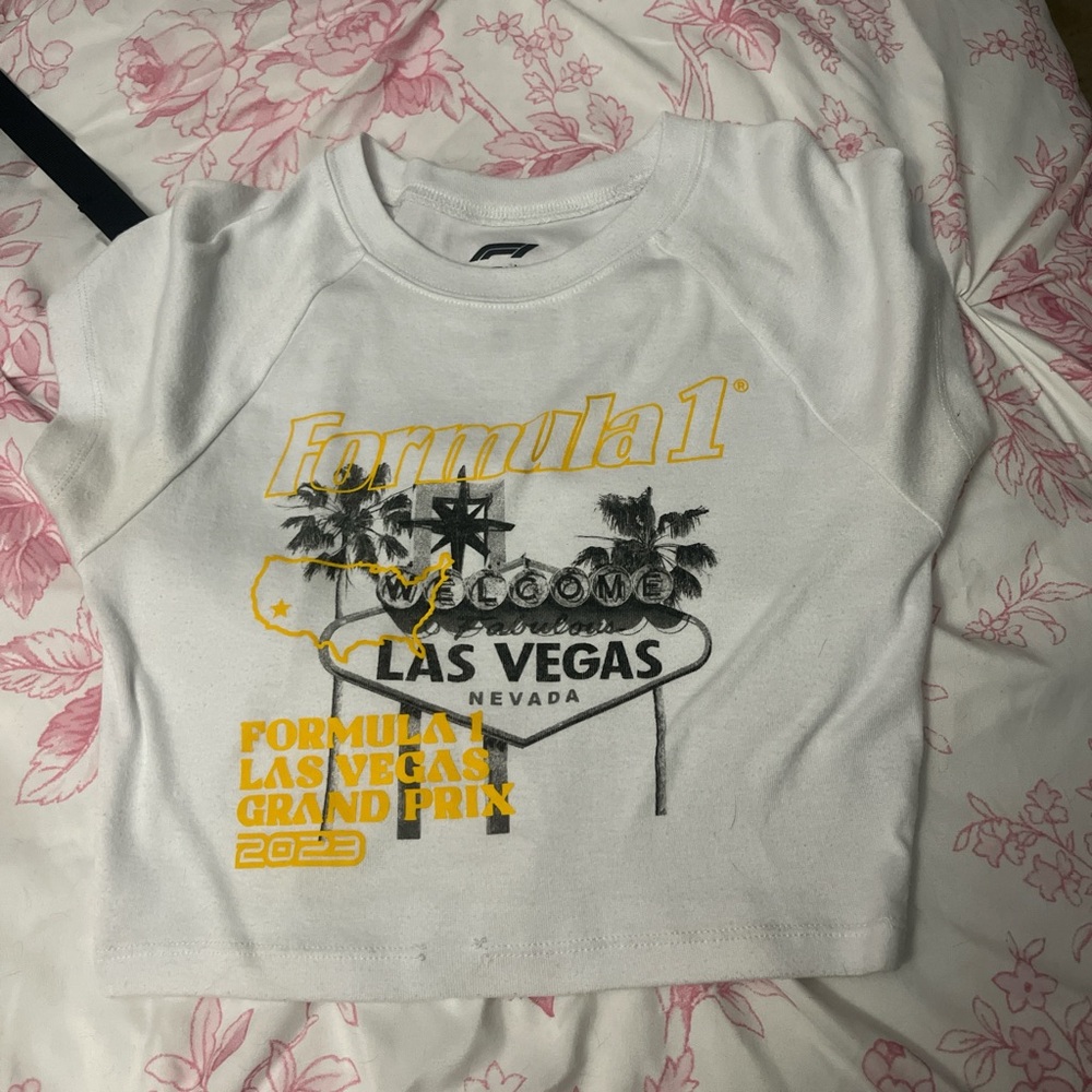 PacSun White Formula 1 Tee